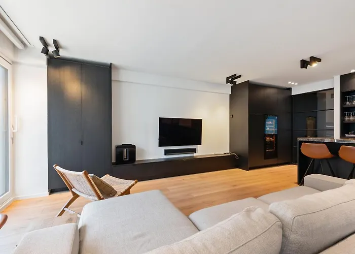 Hyper-luxeappartement, Zeezicht, Centrum, Airco, Optie Hotelservices 公寓 奥斯滕德